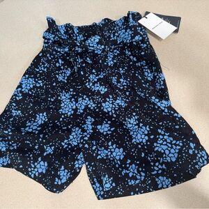 Who What Wear Black and Blue High Waist Shorts size 2
